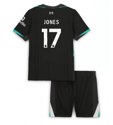 Liverpool Curtis Jones #17 Segunda Equipación Niños 2024-25 Manga Corta (+ Pantalones cortos)